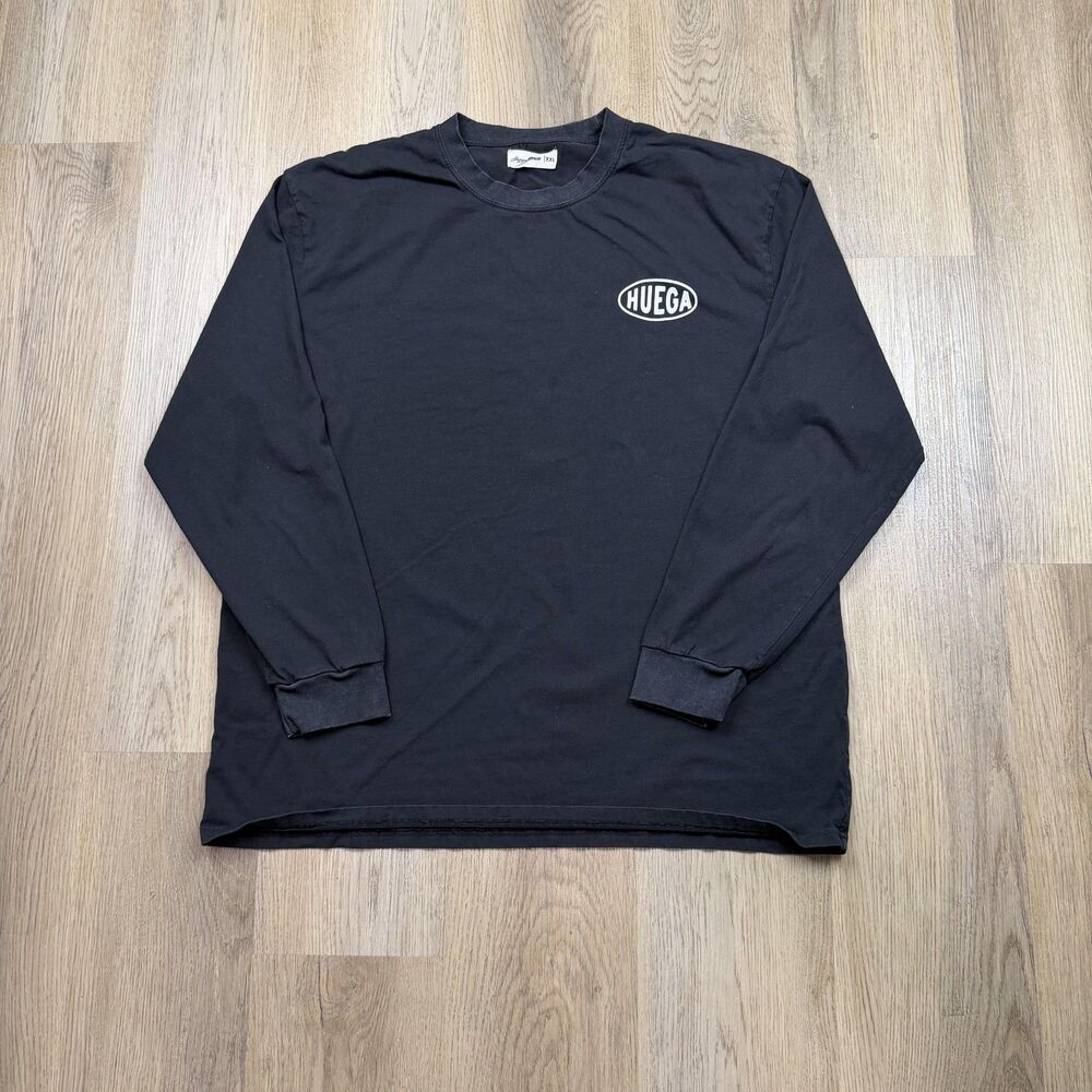 Huega House Shirt Mens 2XL Black Long Sleeve Cherish Little Things Graphic Tee